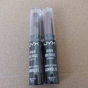 Set of 2 Nyx High Voltage lipstick #12 Dirty talk